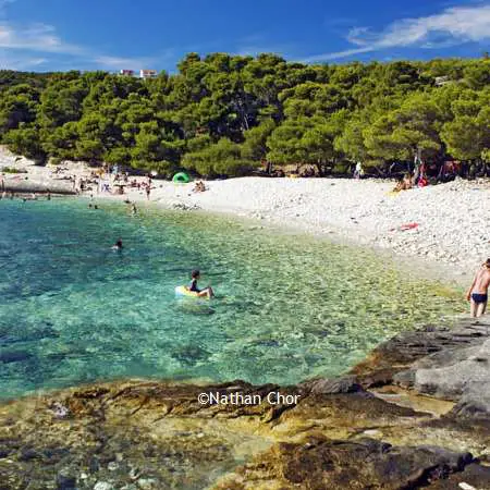 Spiaggia Srebrna Bay-Isola di Vis-Croazia